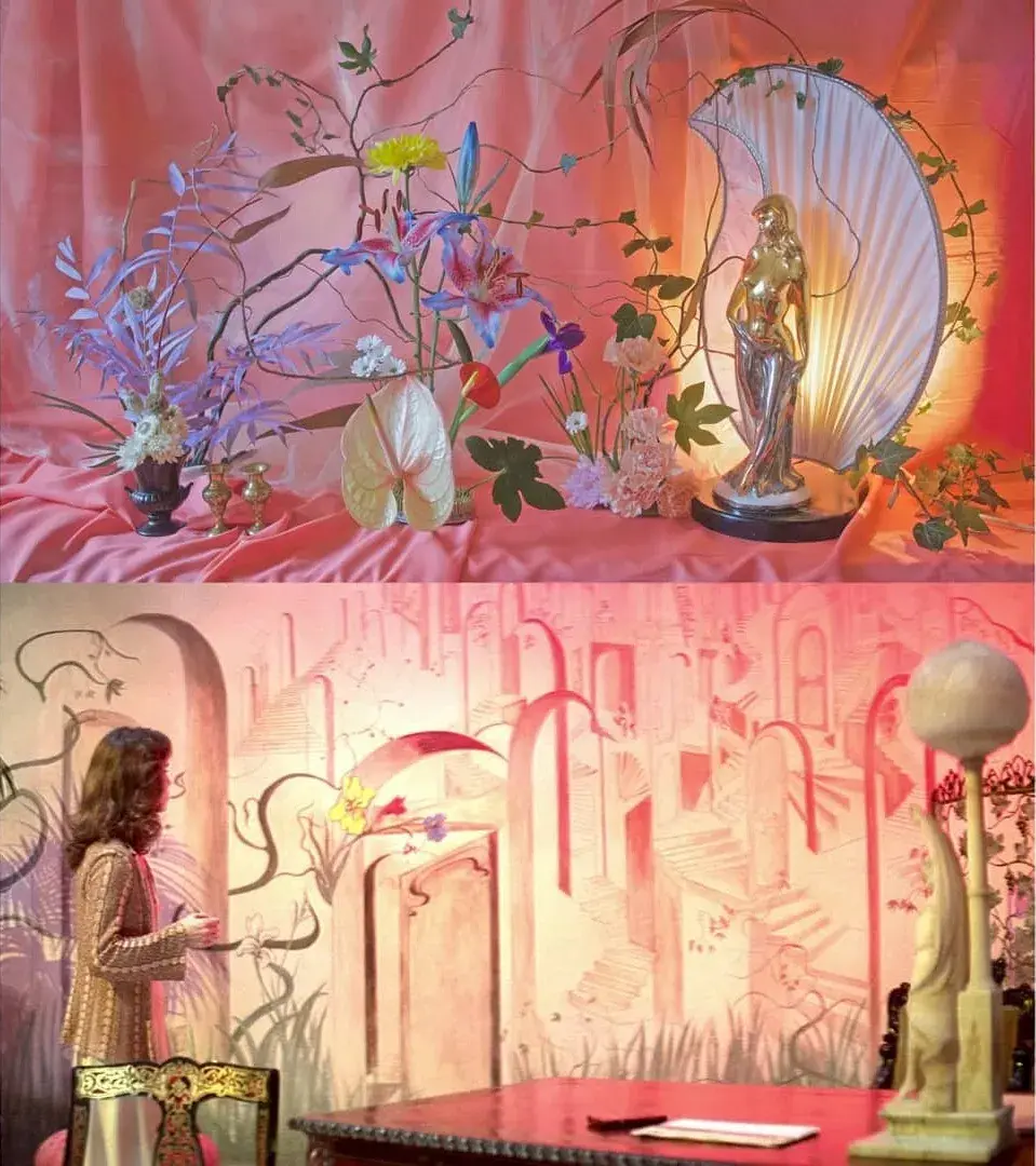 惟妙惟肖的花艺造型，时尚前卫的色彩，居然都是模仿的世界名画