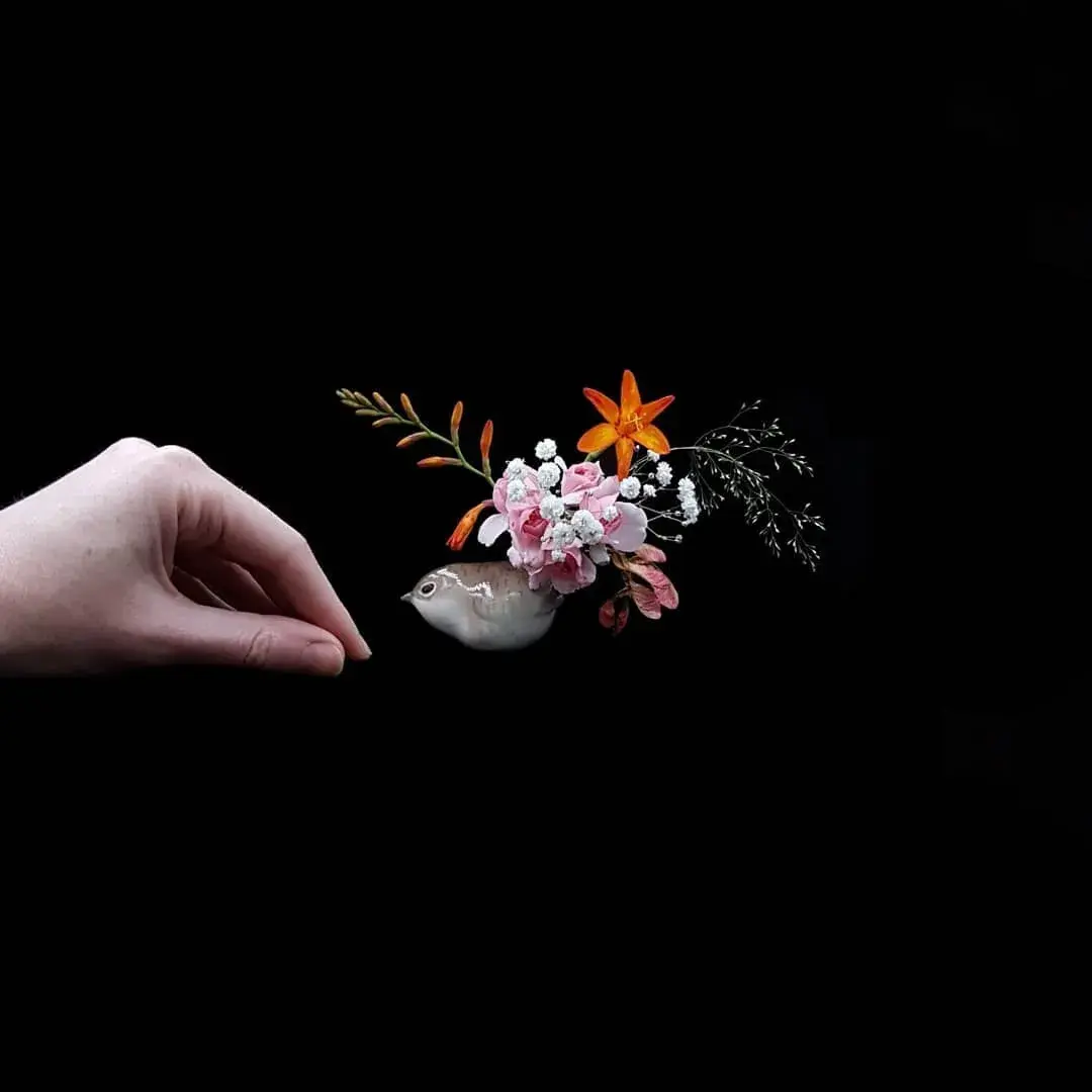 惟妙惟肖的花艺造型，时尚前卫的色彩，居然都是模仿的世界名画