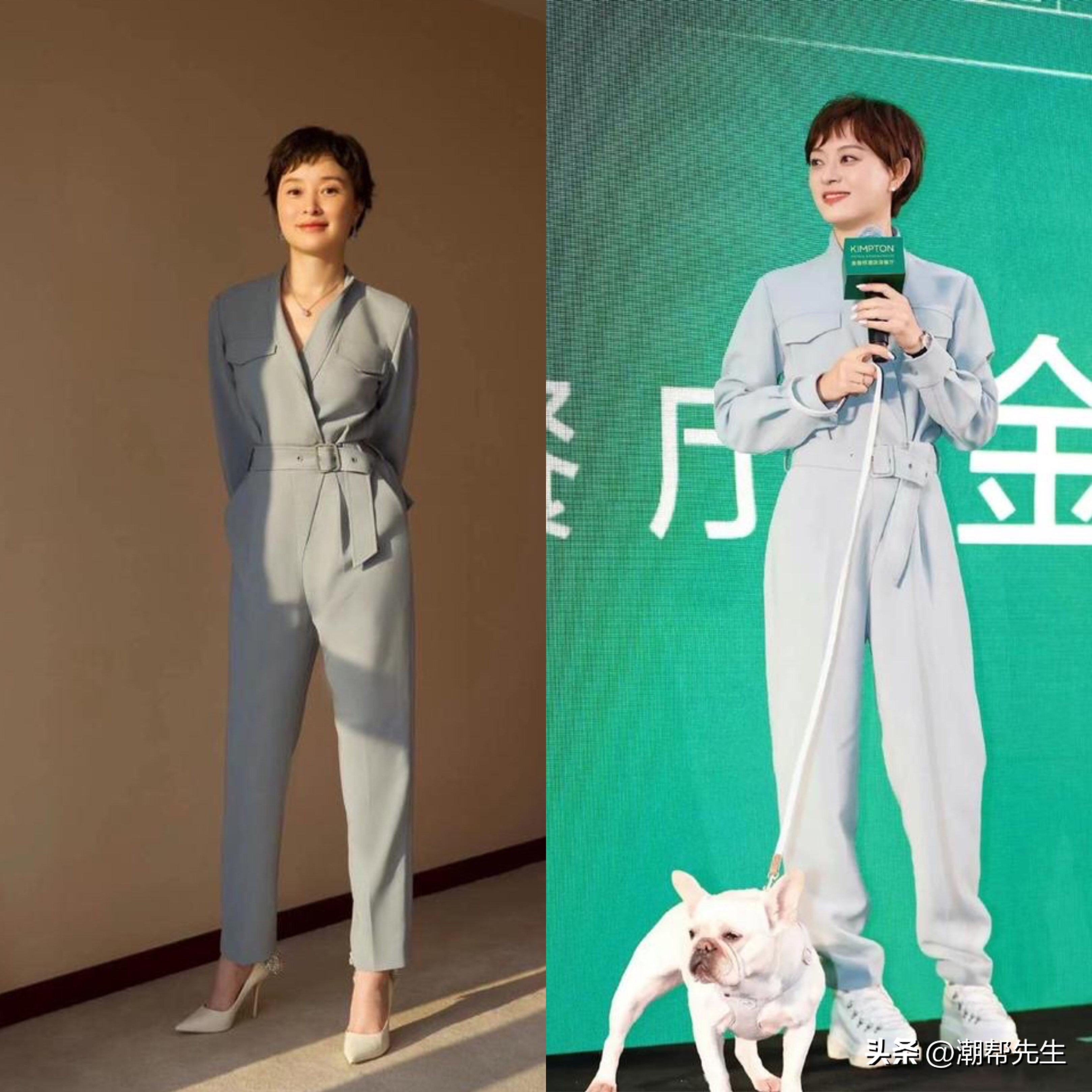 看到孙俪和吴越穿同款连体裤，终于明白：什么是中年女人的气质美