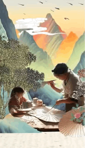 AIGC古风长卷：传承，让非遗在山川湖海间生生不息