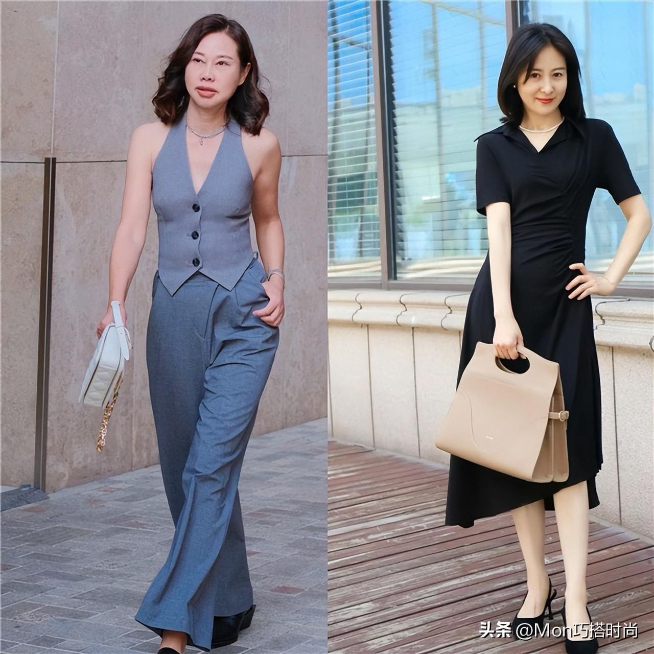 答应我，中年女人尽量少背双肩包、奶奶包，多背这3款更优雅时尚