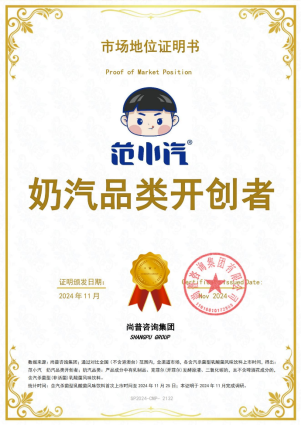尚普咨询集团助力范小汽荣获实力品牌证明