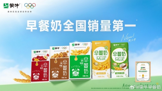 荣耀加冕！蒙牛以销量第一、消费者首选品牌综合实力，硬核引领早餐奶品质赛道