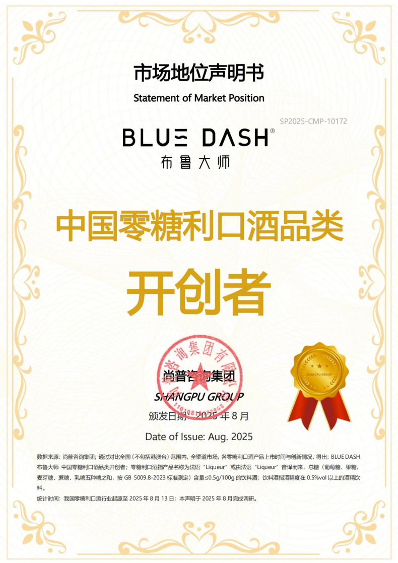 BLUE DASH布鲁大师荣获尚普咨询集团系列市场地位声明