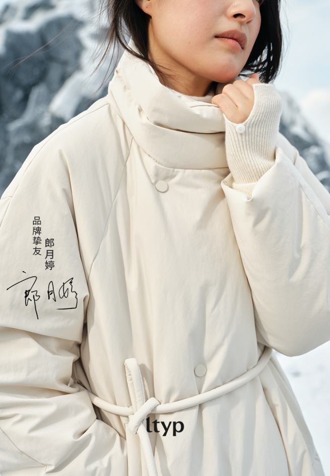 ltyp冬季羽绒新品升级，与朗月婷共绎「37℃的拥抱」